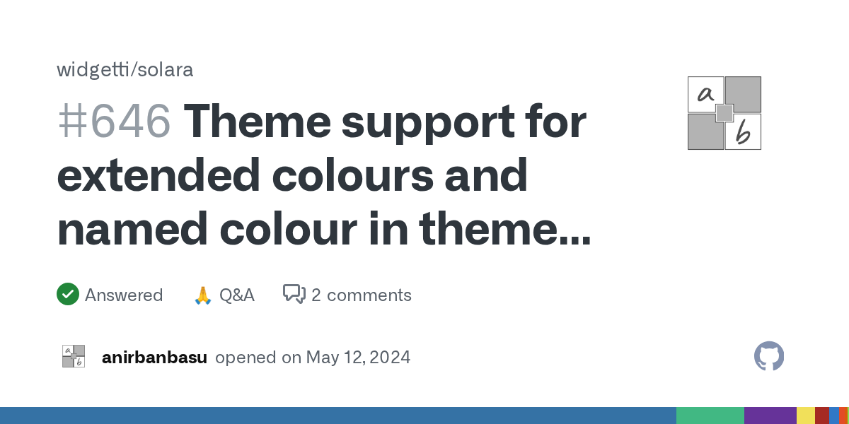 Theme support for extended colours and named colour in theme refere...