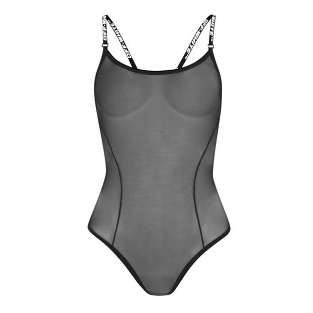 OFF WHITE: OFF WHITE Women's Logo Band Bodysuit