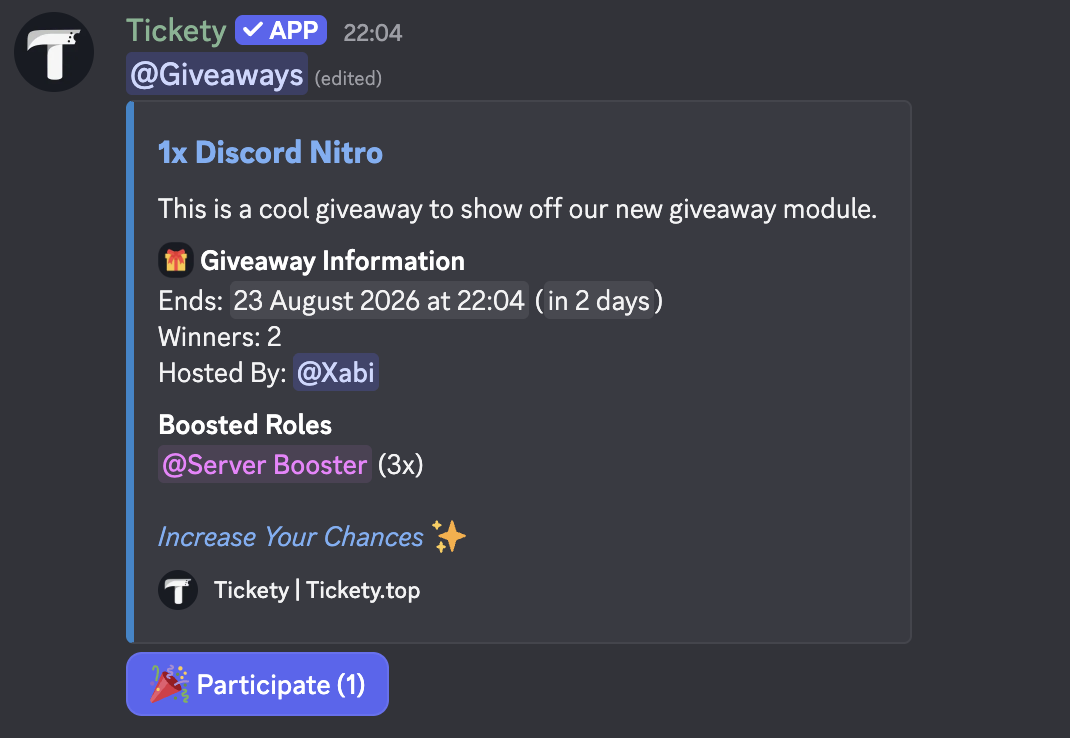 giveaways