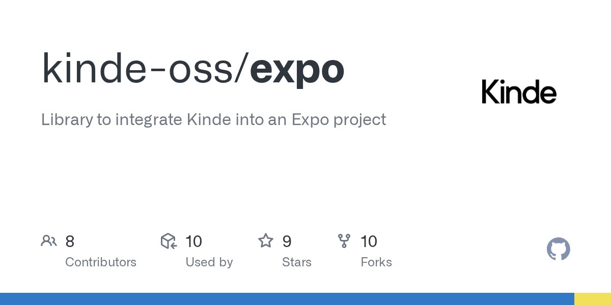 GitHub - kinde-oss/expo: Library to integrate Kinde into an Expo pr...