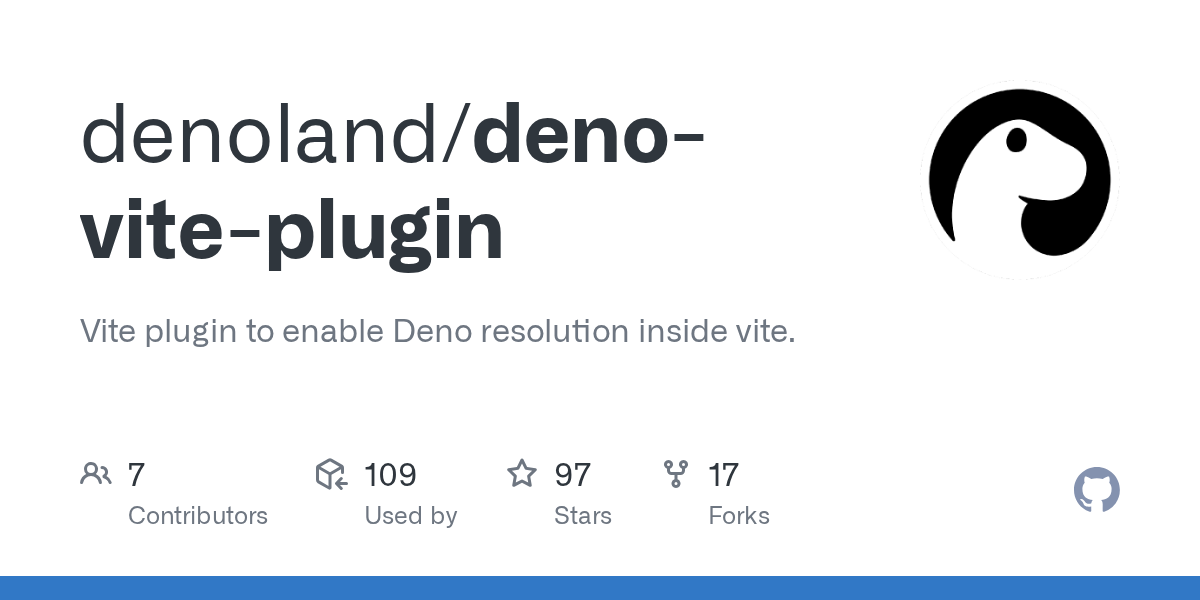 GitHub - denoland/deno-vite-plugin: Vite plugin to enable Deno reso...