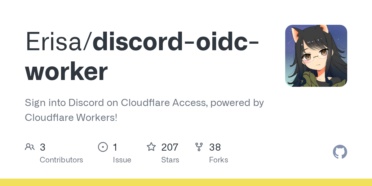 GitHub - Erisa/discord-oidc-worker: Sign into Discord on Cloudflare...