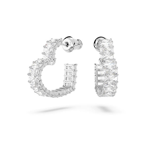 Swarovski: Swarovski Heart Hoops