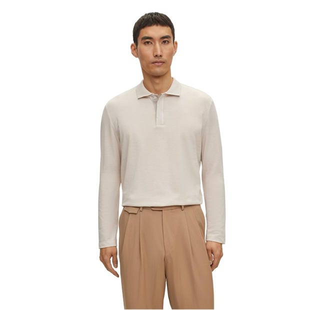 Boss: Boss Men's Parker Long-Sleeve Polo Shirt