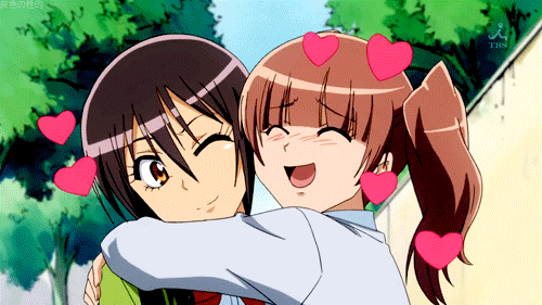 Anime hug gif