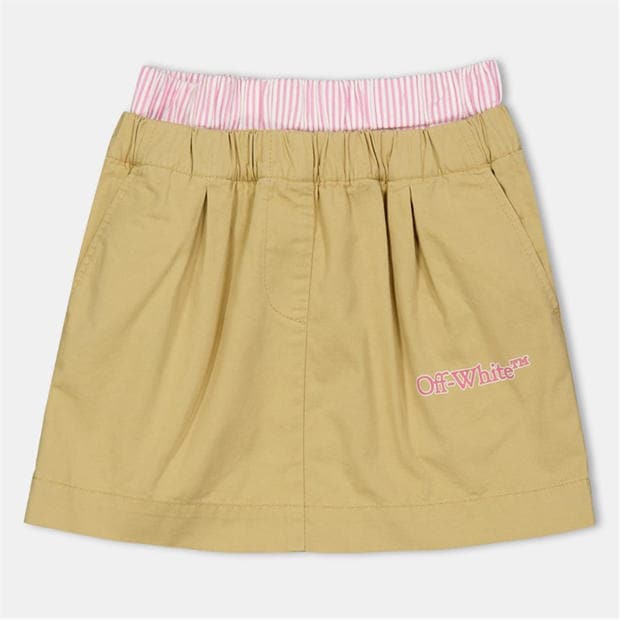 OFF WHITE: OFF WHITE Kids A-Line Skirt