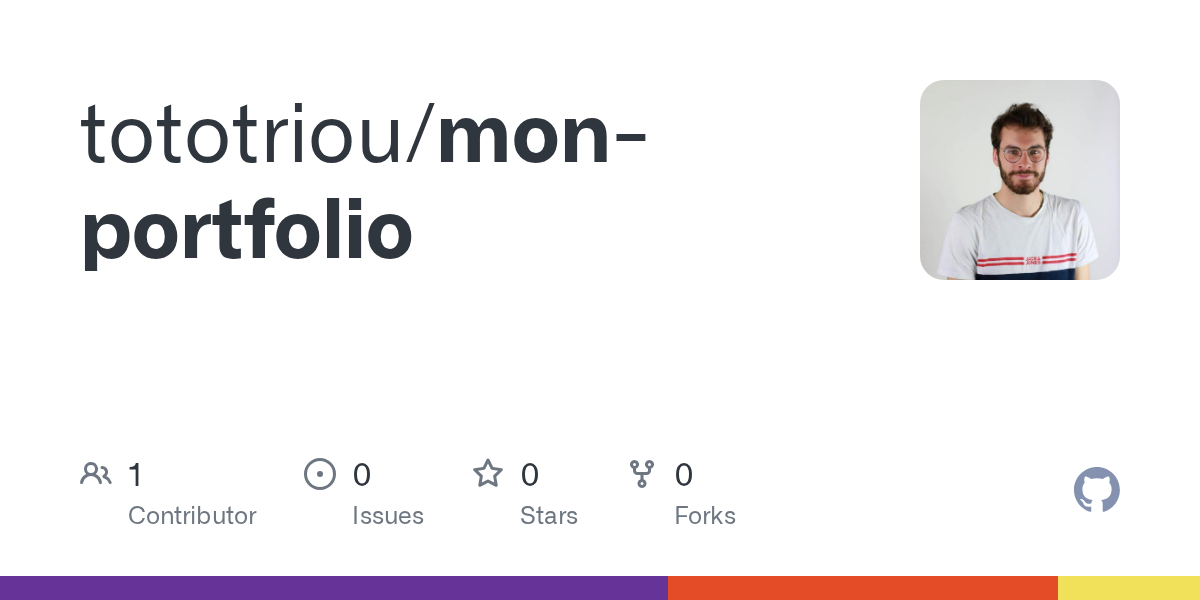 GitHub - tototriou/mon-portfolio