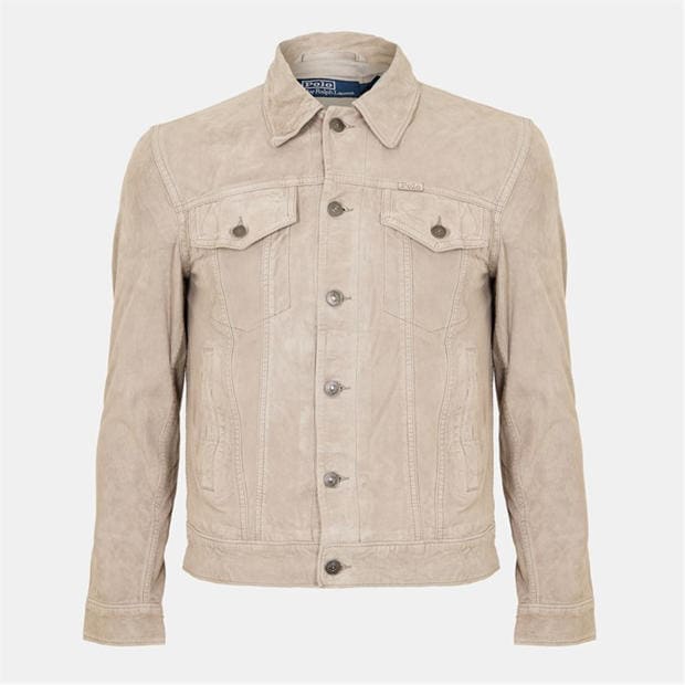 RALPH LAUREN: RALPH LAUREN Men's Suede Tracker Leather Jacket