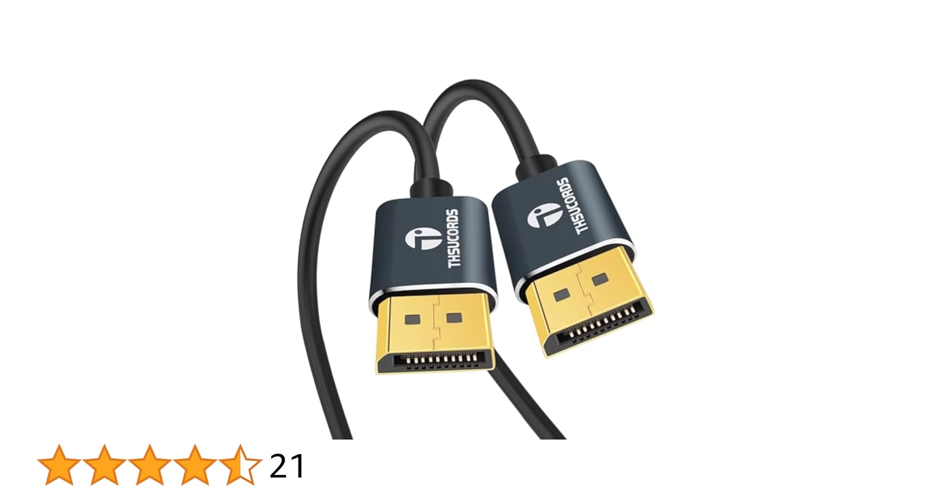 Thsucords DisplayPort Kabel 5M, Zertifiziert Ultradünnes 8K 4K DP a...