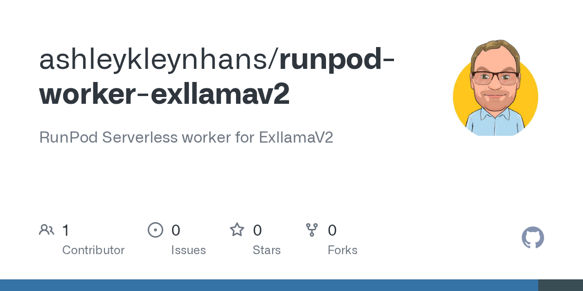 GitHub - ashleykleynhans/runpod-worker-exllamav2: RunPod Serverless...