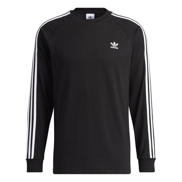ADIDAS ORIGINALS: ADIDAS ORIGINALS Men's Three Stripe Long-Sleeve T-Shirt