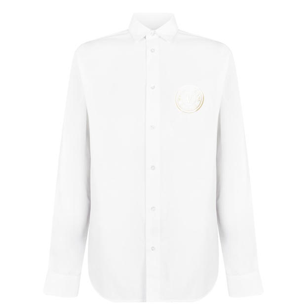 VERSACE JEANS COUTURE: VERSACE JEANS COUTURE Logo Long Sleeve Shirt