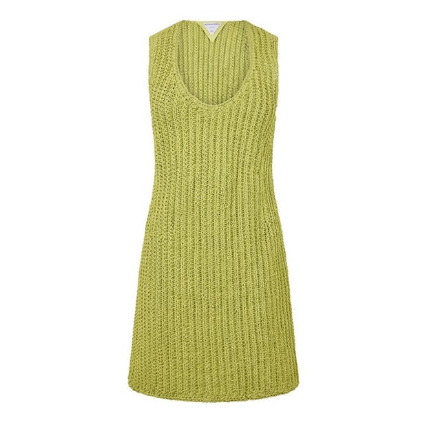 BOTTEGA VENETA: BOTTEGA VENETA Women's Black Structured Mini Dress