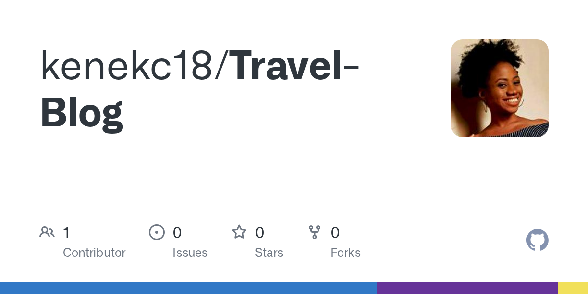 GitHub - kenekc18/Travel-Blog