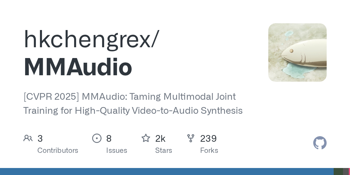 GitHub - hkchengrex/MMAudio: [arXiv 2024] Taming Multimodal Joint T...