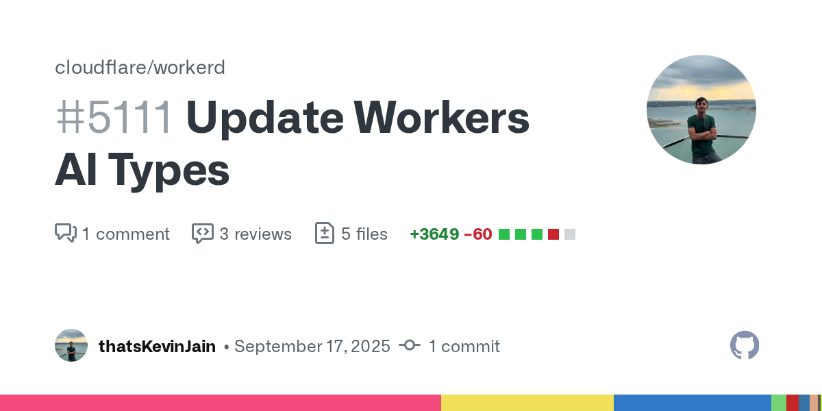 Update Workers AI Types by thatsKevinJain · Pull Request #5111 · ...