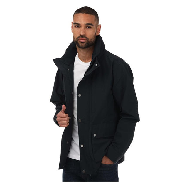 Gant: Gant Men's Lightweight Mist Navy Water-Resistant Softshell Jacket