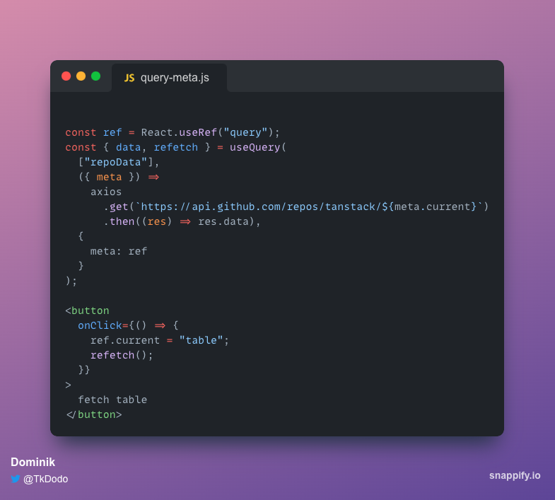 From Dominik 🇺🇦 (@TkDodo)