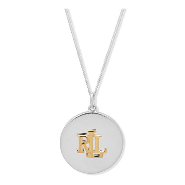Ralph Lauren: Ralph Lauren Monogram Pendant Necklace