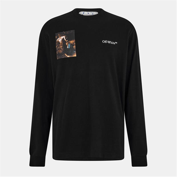 OFF WHITE: OFF WHITE Men's Long-Sleeve T-Shirt