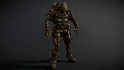 Low Poly - Heavy Bot