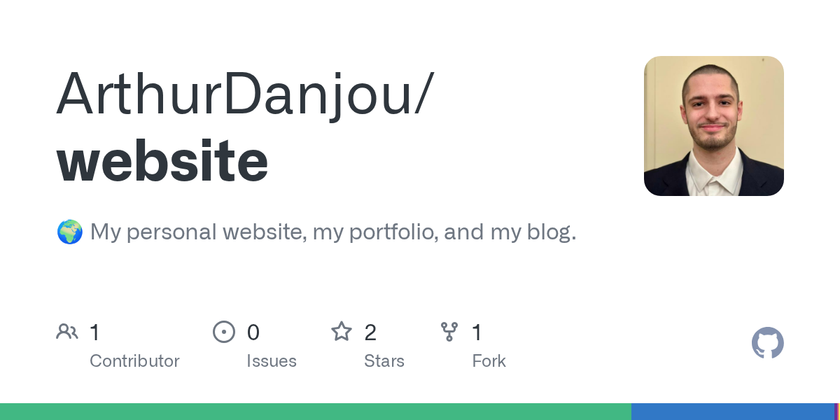 GitHub - ArthurDanjou/website-v2 at drizzle