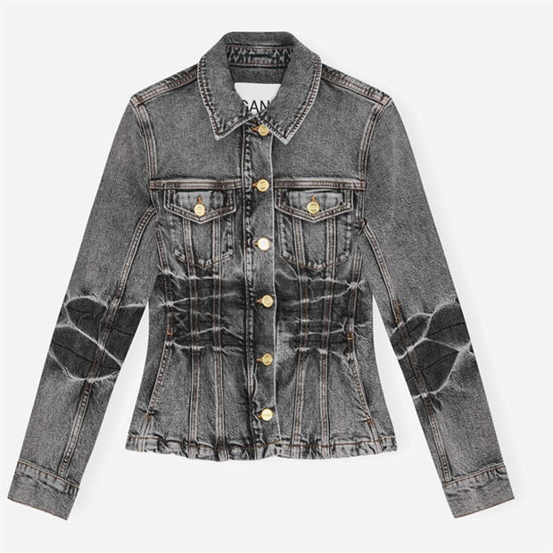 GANNI: GANNI Women's Fitted Denim Jacket