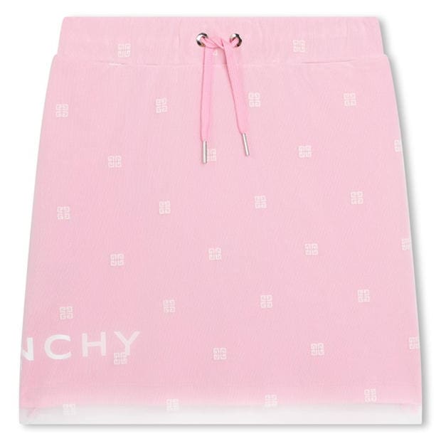 GIVENCHY: GIVENCHY 4g Motif Drawstring Skirt