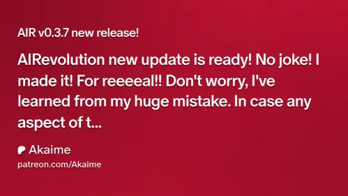 AIR v0.3.7 new release! | Akaime