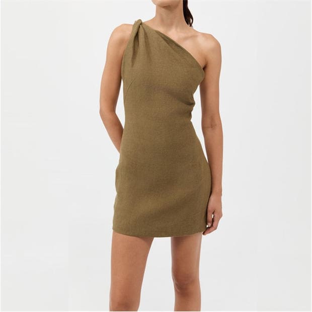 ST. AGNI: ST. AGNI Twist Mini Dress