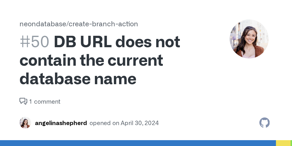 DB URL does not contain the current database name · Issue #50 · neo...