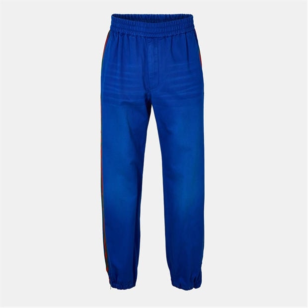 GUCCI: GUCCI Men's Tapered Elasticated Cuff Closed Hem Woven Tracksuit Joggers