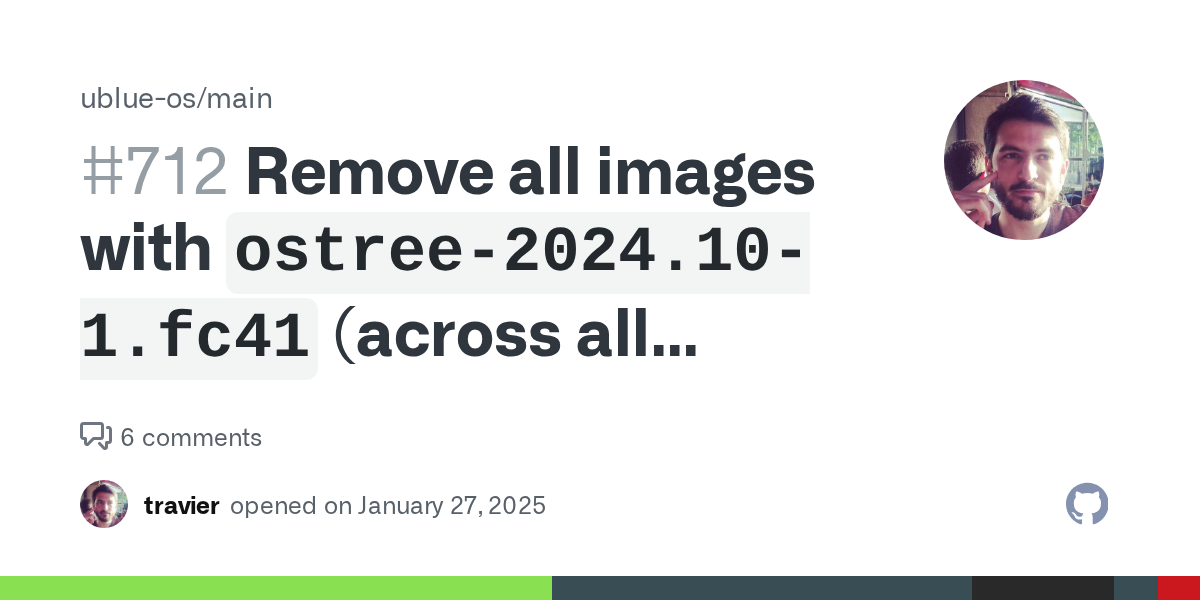Remove all images with `ostree-2024.10-1.fc41` (across all variants...
