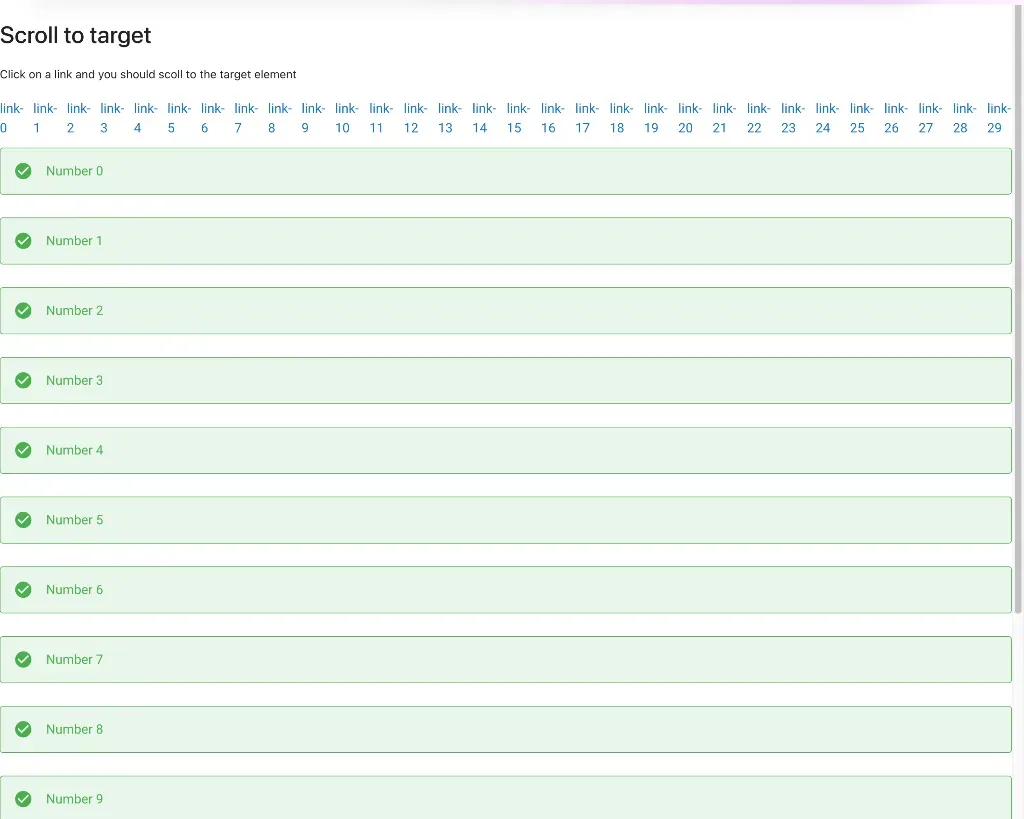 PyCafe - Solara - Scroll to Target Example