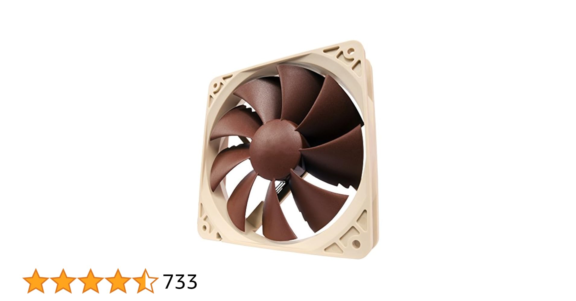Noctua NF-P12, 3-Pin, Leiser Premium-Lüfter (120mm, Braun)