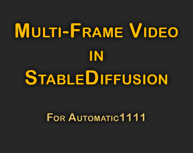 (Beta) Multi-frame Video rendering for StableDiffusion by Xanthius