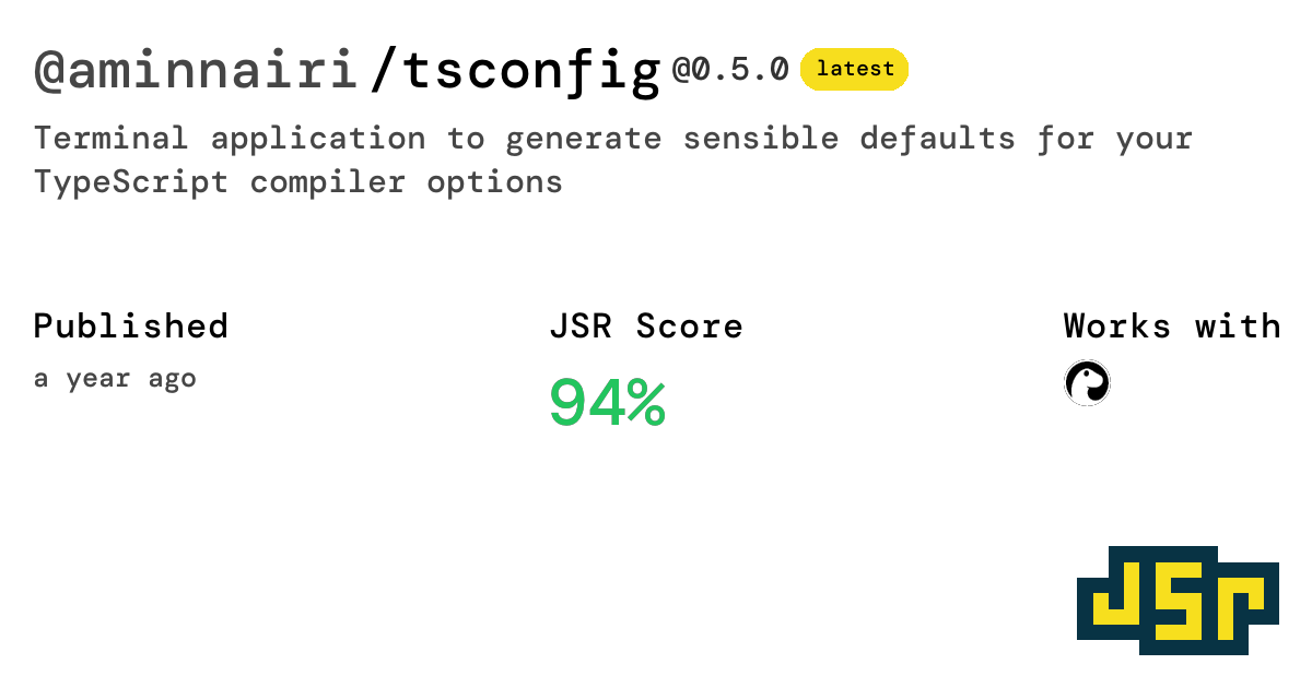 @aminnairi/tsconfig - JSR