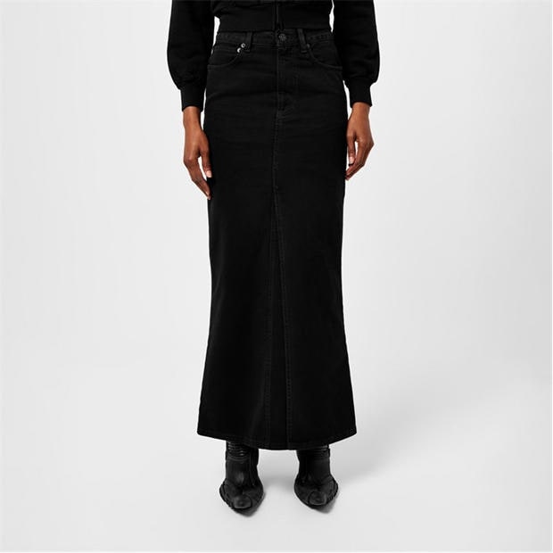 BALENCIAGA: BALENCIAGA Denim Maxi Skirt