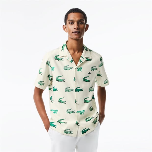 Lacoste: Lacoste Men's All Over Print Short-Sleeve Performance Polo Shirt