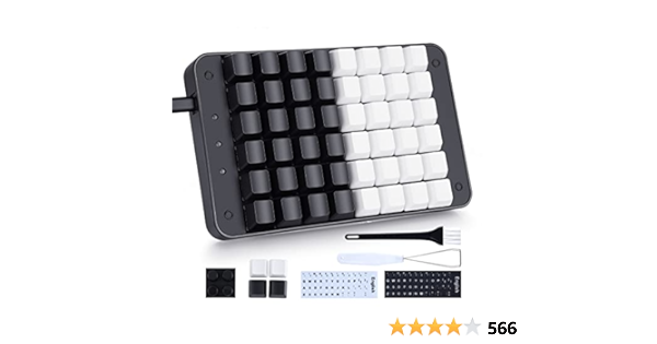 Koolertron One Handed Mechanical Gaming Keyboard, 48 Keys Fully Pro...