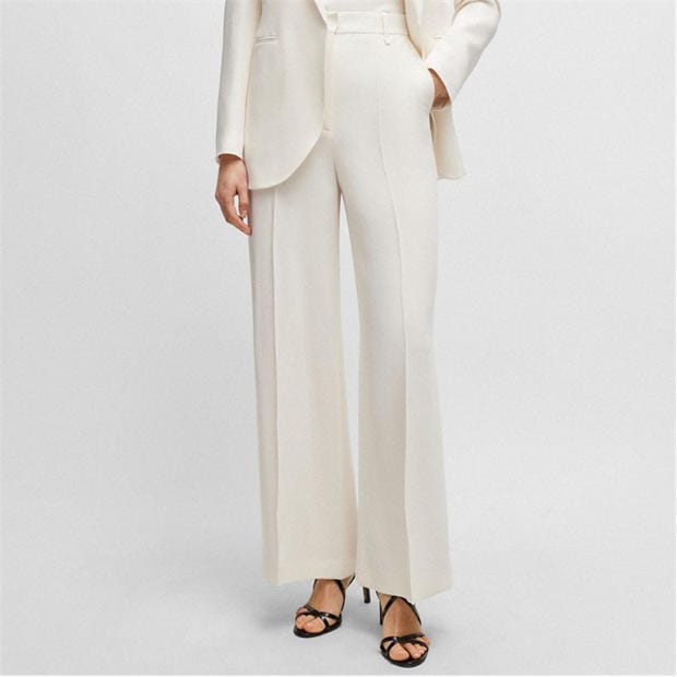 Boss: Boss Tikela High-Waisted Relaxed-Fit Trousers