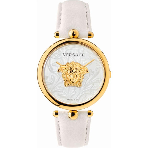 VERSACE: VERSACE Palazzo Empire Plated Stainless Steel Luxury Quartz Watch