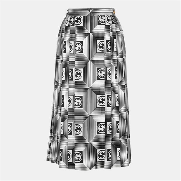 GUCCI: GUCCI Women's Silk Midi Skirt