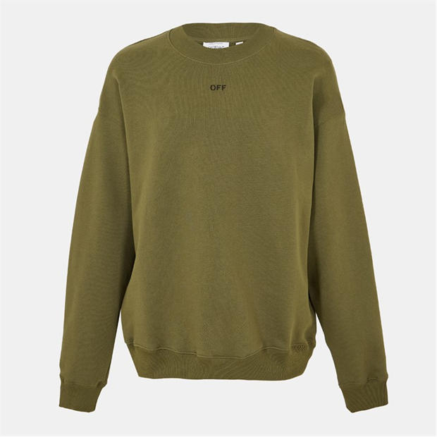 Off White: Off White Men's Skate Relaxed Fit Crew Sweatshirt