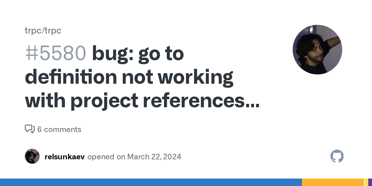 bug: go to definition not working with project references and `disa...