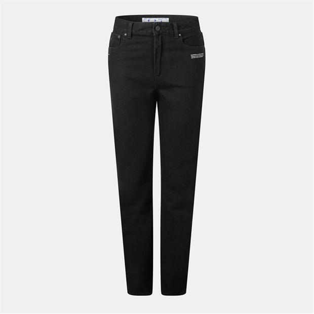 Off White: Off White Women's Large Straight Denim Jeans