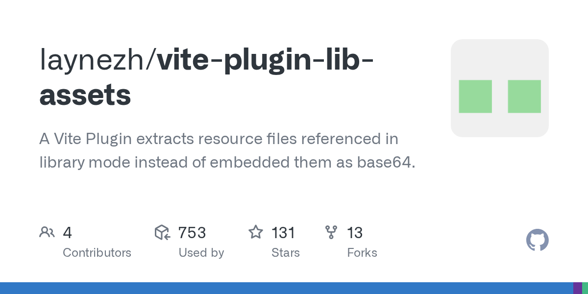 GitHub - laynezh/vite-plugin-lib-assets: A Vite Plugin extracts res...