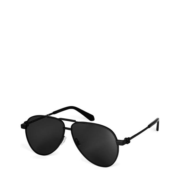 OFF WHITE: OFF WHITE Ruston 53 Aviator Sunglasses