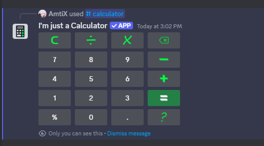 Calculator Bot Preview