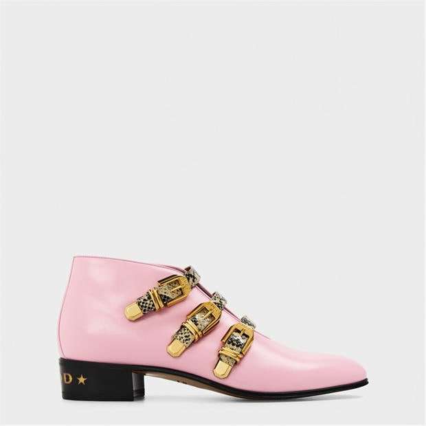 GUCCI: GUCCI Men's Heeled Ankle Boots